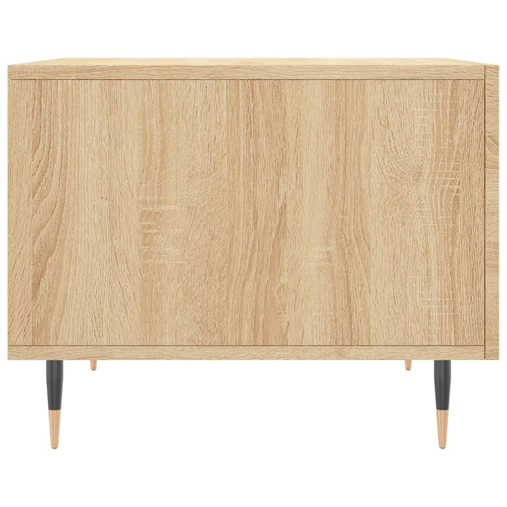 Salontafel 50X50X35 Cm Bewerkt Hout Kleurig 1 Sonoma eiken
