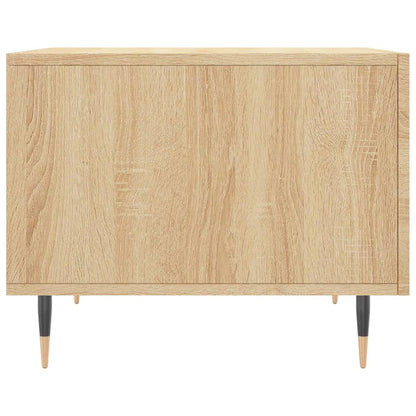 Salontafel 50X50X35 Cm Bewerkt Hout Kleurig 1 Sonoma eiken