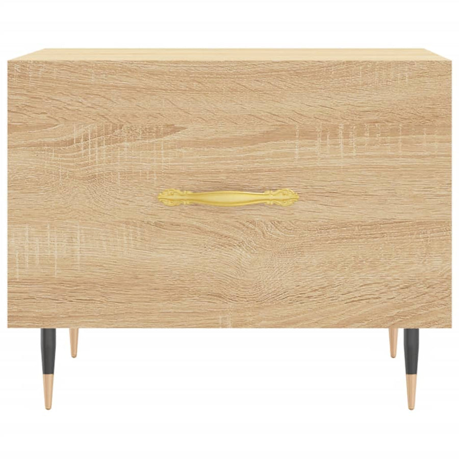 Salontafels 50X50X40 Cm Bewerkt Hout Kleurig 2 Sonoma eiken