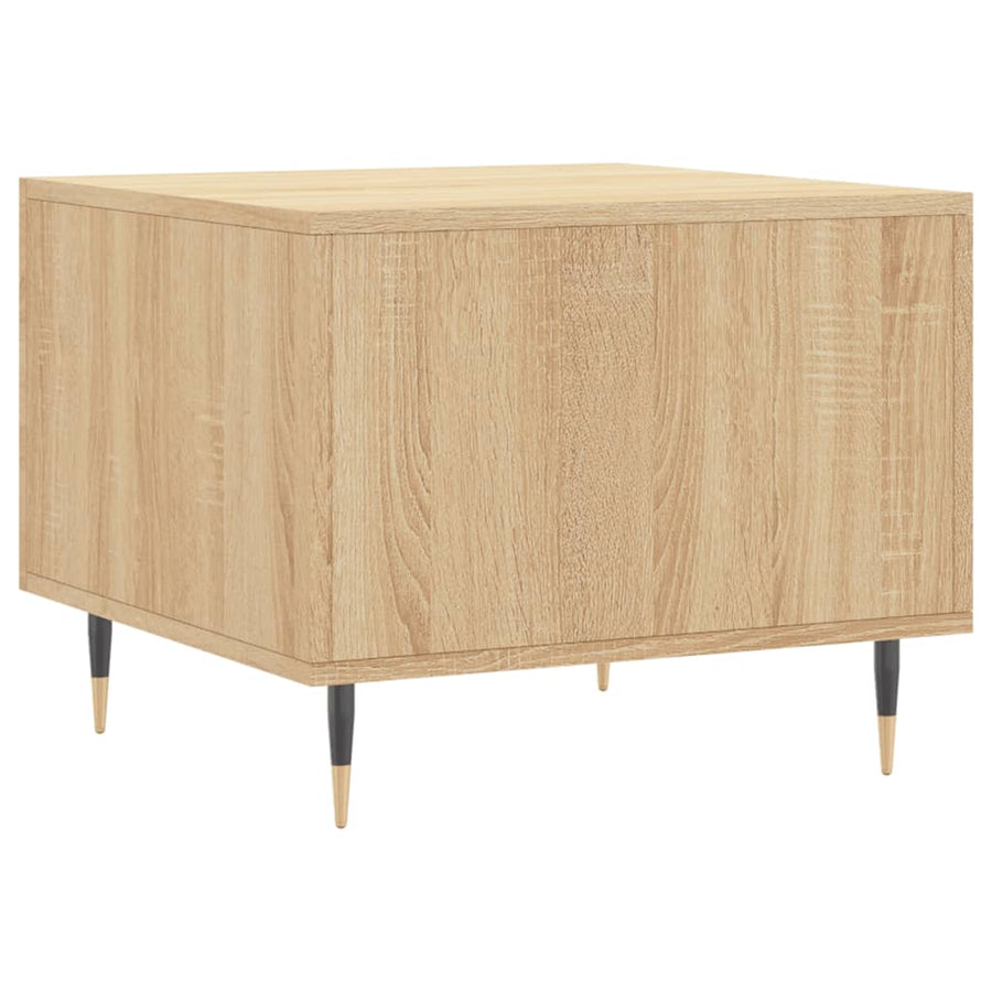 Salontafels 50X50X40 Cm Bewerkt Hout Kleurig 2 Sonoma eiken