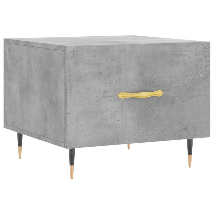 Salontafel 50X50X40 Cm Bewerkt Hout 1 Betongrijs