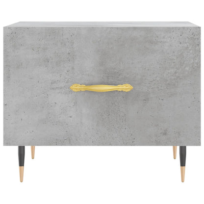 Salontafel 50X50X40 Cm Bewerkt Hout 1 Betongrijs