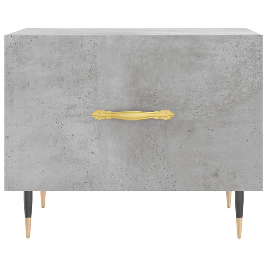 Salontafel 50X50X40 Cm Bewerkt Hout 1 Betongrijs