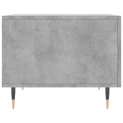 Salontafel 50X50X40 Cm Bewerkt Hout 1 Betongrijs