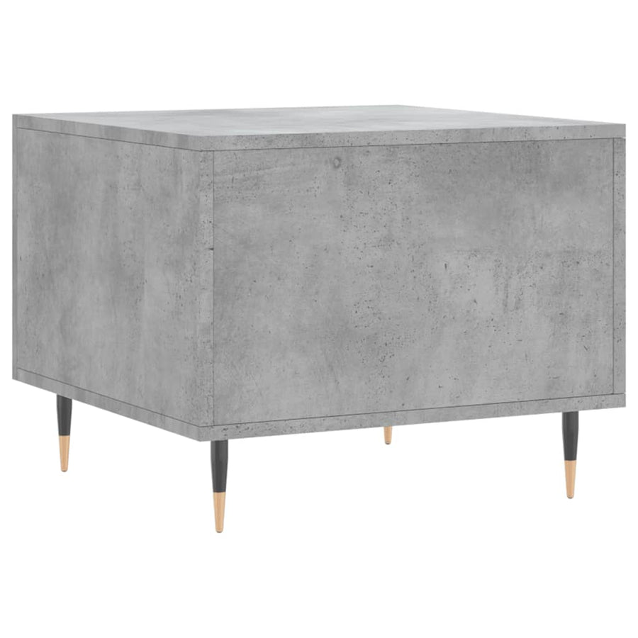 Salontafel 50X50X40 Cm Bewerkt Hout 1 Betongrijs