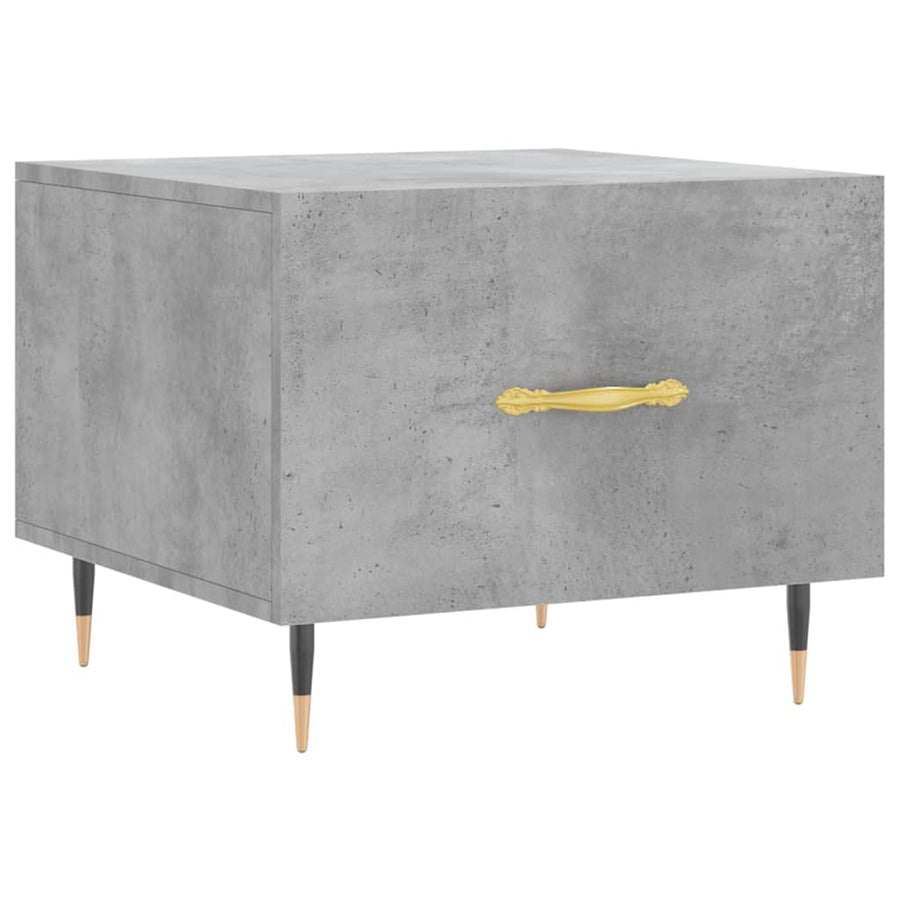 Salontafels 50X50X40 Cm Bewerkt Hout 2 Betongrijs