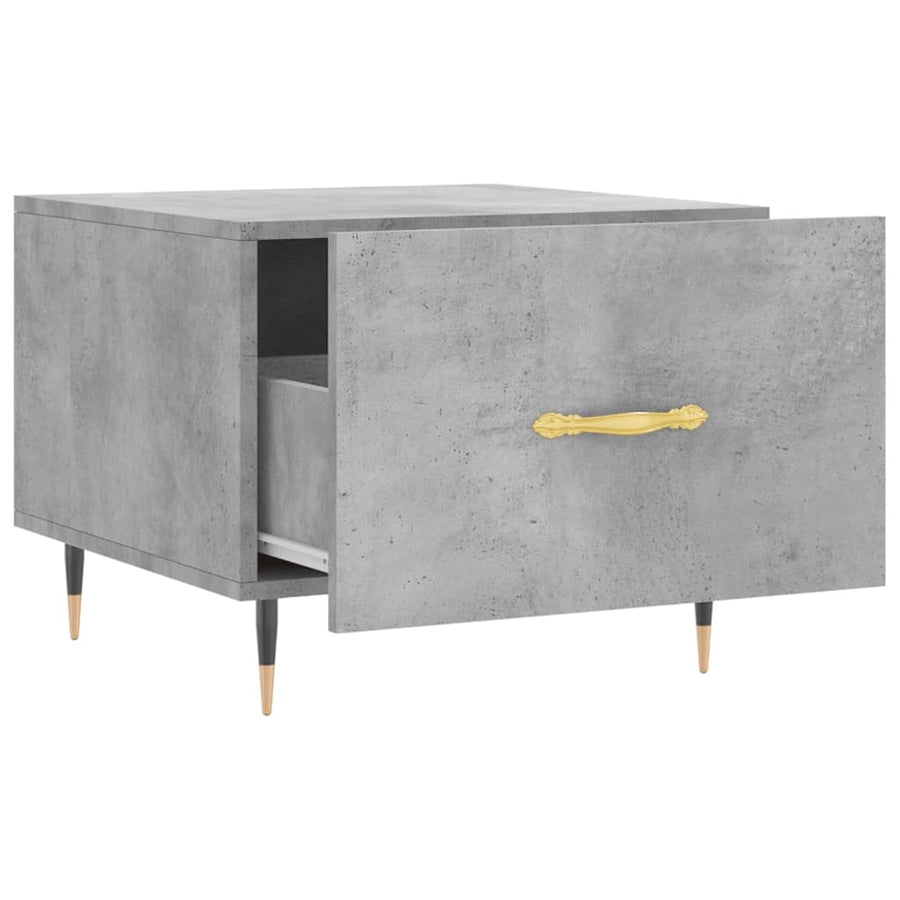 Salontafels 50X50X40 Cm Bewerkt Hout 2 Betongrijs