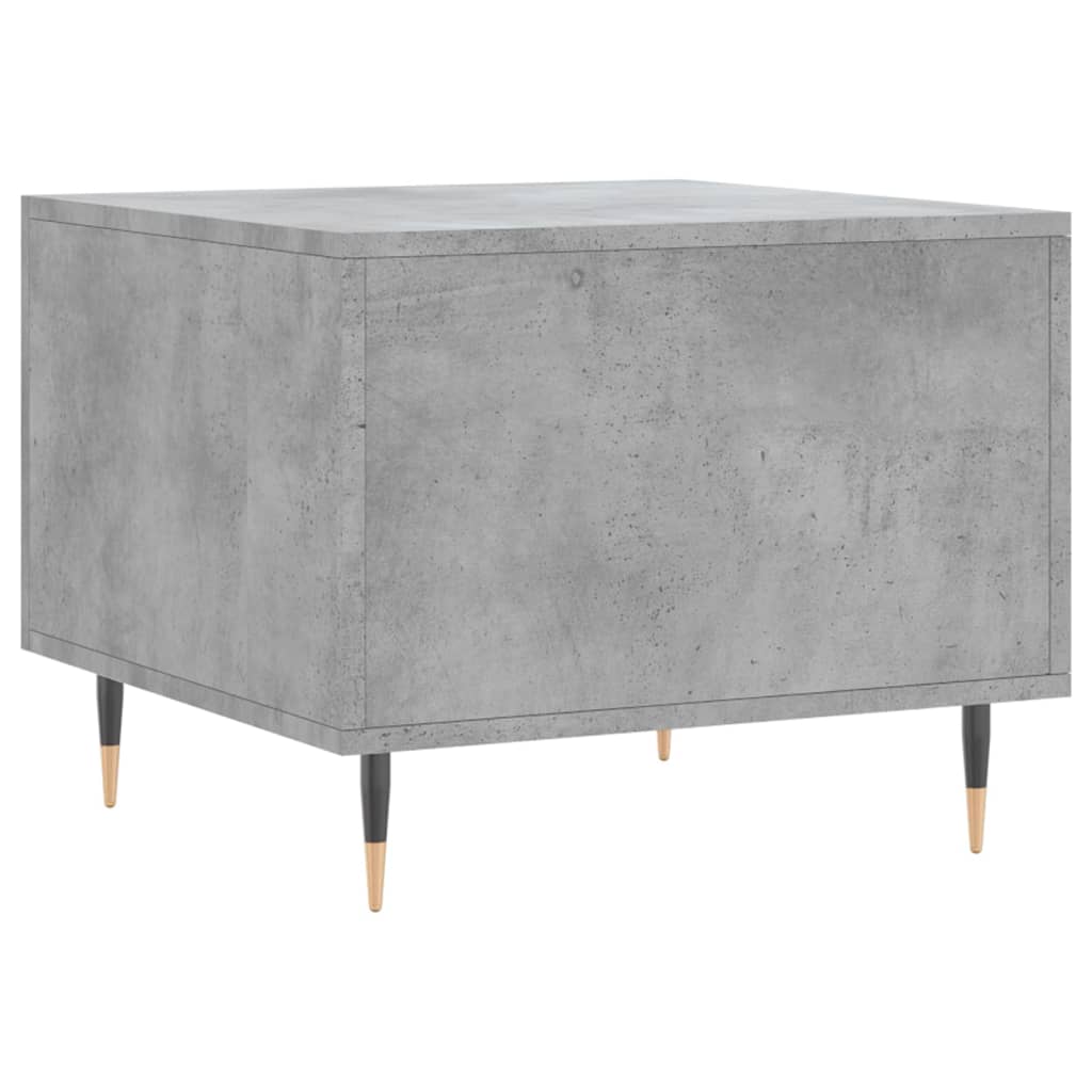 Salontafels 50X50X40 Cm Bewerkt Hout 2 Betongrijs