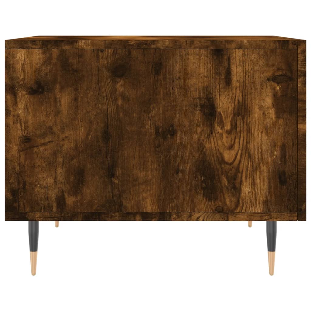 Salontafels 50X50X40 Cm Bewerkt Hout Kleurig 2 Gerookt eiken