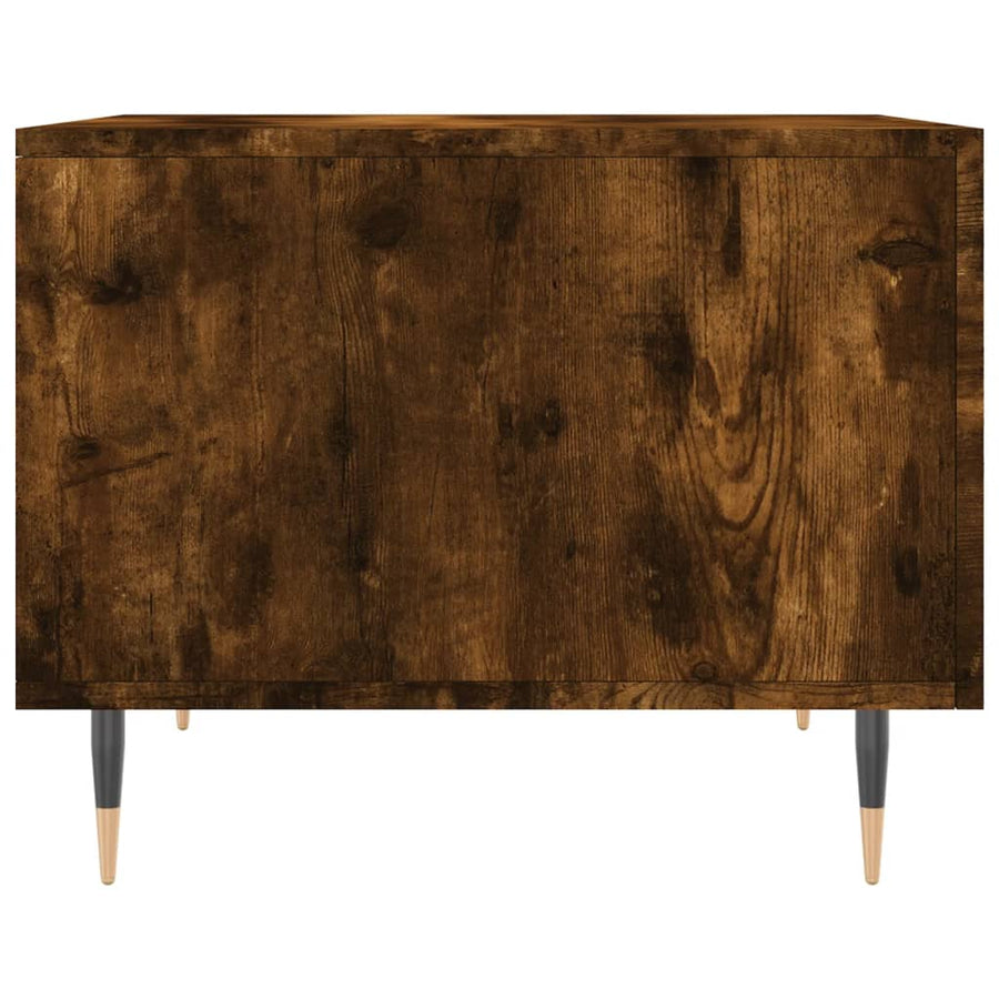 Salontafels 50X50X40 Cm Bewerkt Hout Kleurig 2 Gerookt eiken
