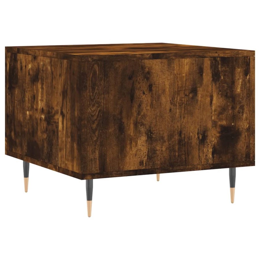 Salontafels 50X50X40 Cm Bewerkt Hout Kleurig 2 Gerookt eiken