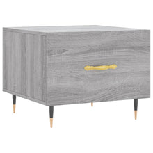 Salontafel 50X50X40 Cm Bewerkt Hout Eiken 1 Grijs sonoma