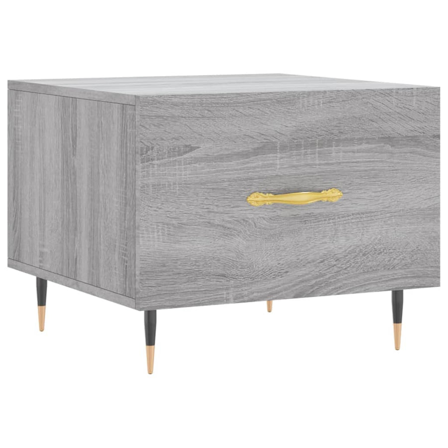 Salontafel 50X50X40 Cm Bewerkt Hout Eiken 1 Grijs sonoma