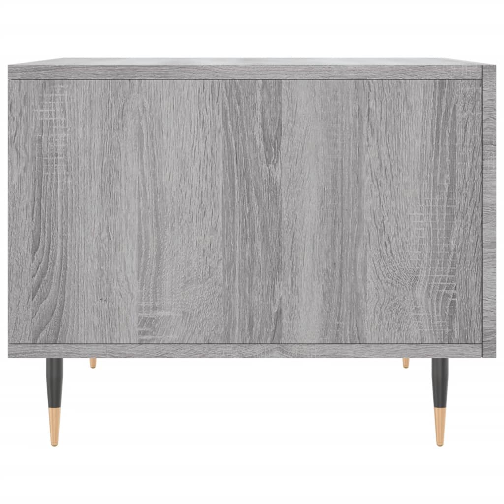 Salontafel 50X50X40 Cm Bewerkt Hout Eiken 1 Grijs sonoma