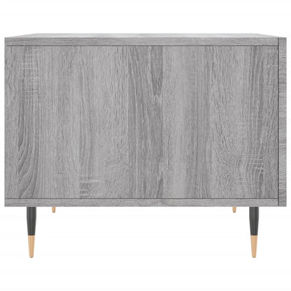 Salontafel 50X50X40 Cm Bewerkt Hout Eiken 1 Grijs sonoma