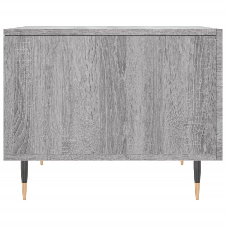 Salontafel 50X50X40 Cm Bewerkt Hout Eiken 1 Grijs sonoma