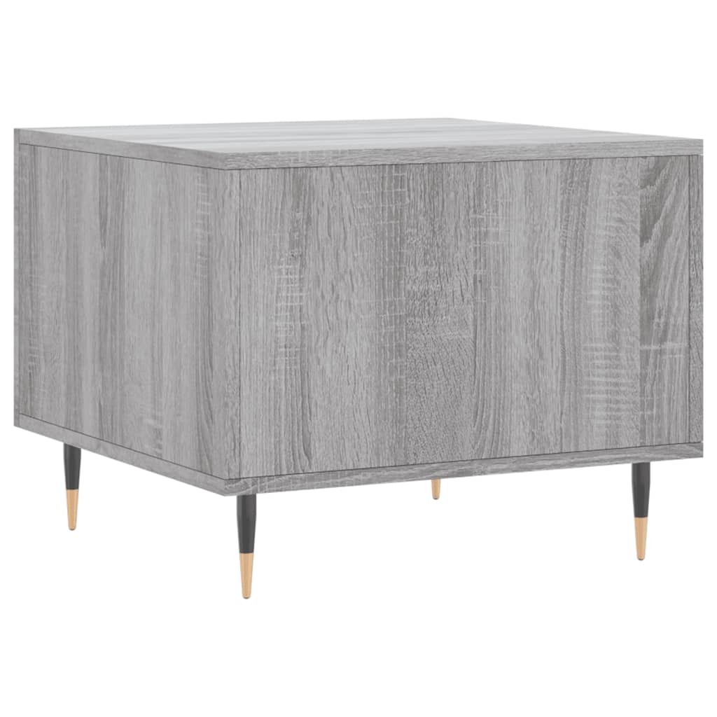 Salontafel 50X50X40 Cm Bewerkt Hout Eiken 1 Grijs sonoma