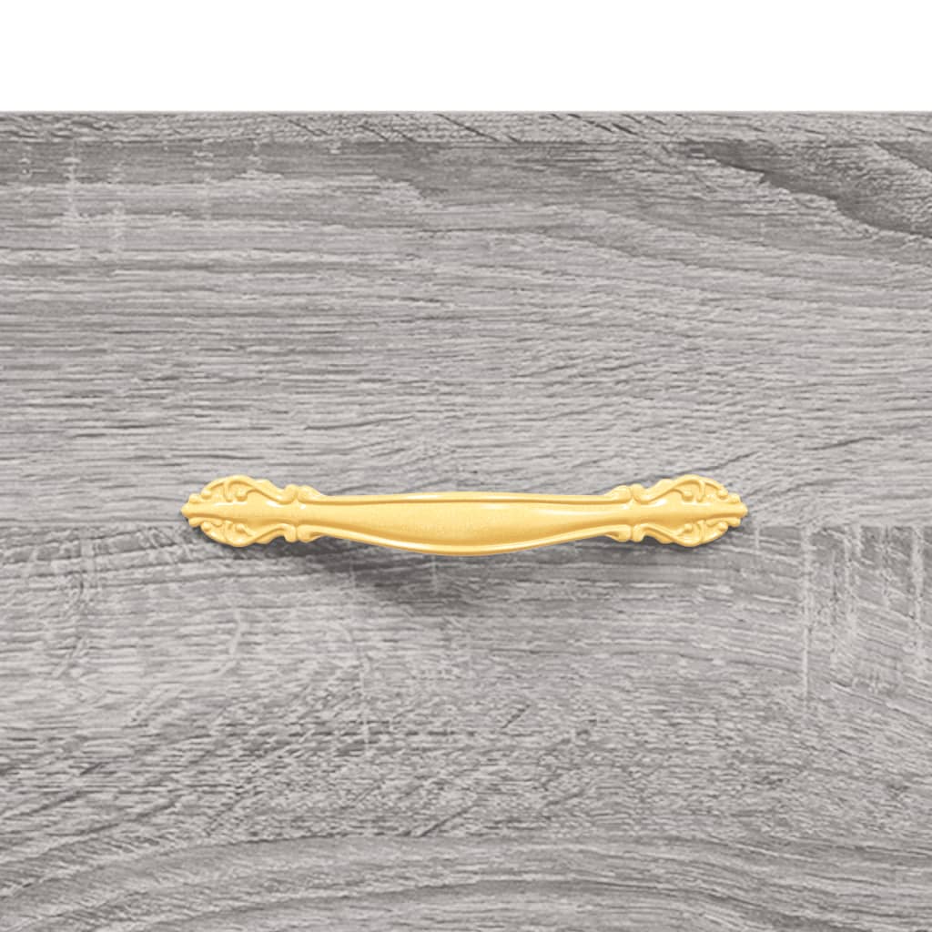Salontafel 50X50X40 Cm Bewerkt Hout Eiken 1 Grijs sonoma