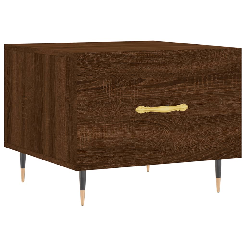 Salontafel 50X50X40 Cm Bewerkt Hout Bruin Eikenkleur 1 Bruineiken