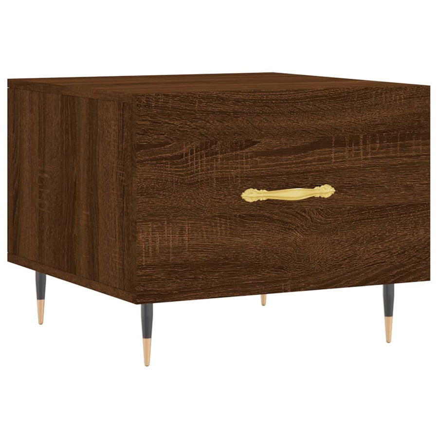 Salontafel 50X50X40 Cm Bewerkt Hout Bruin Eikenkleur 1 Bruineiken