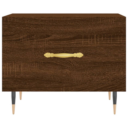 Salontafel 50X50X40 Cm Bewerkt Hout Bruin Eikenkleur 1 Bruineiken