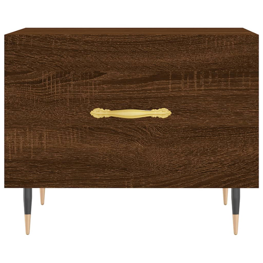Salontafel 50X50X40 Cm Bewerkt Hout Bruin Eikenkleur 1 Bruineiken