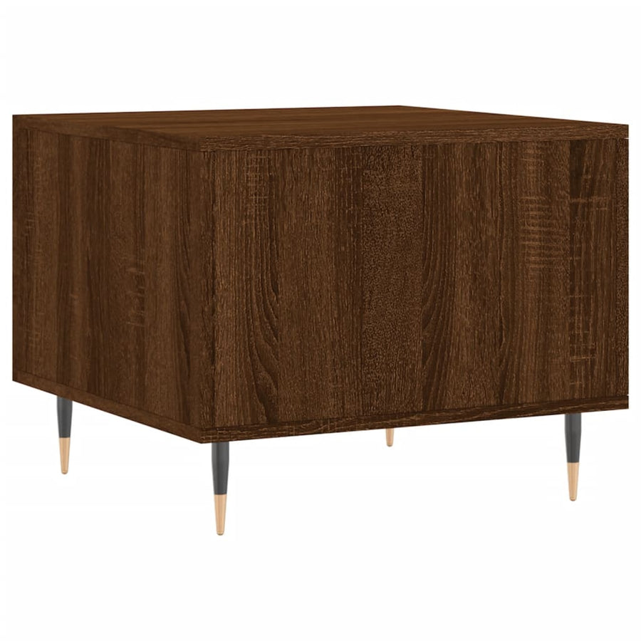 Salontafel 50X50X40 Cm Bewerkt Hout Bruin Eikenkleur 1 Bruineiken