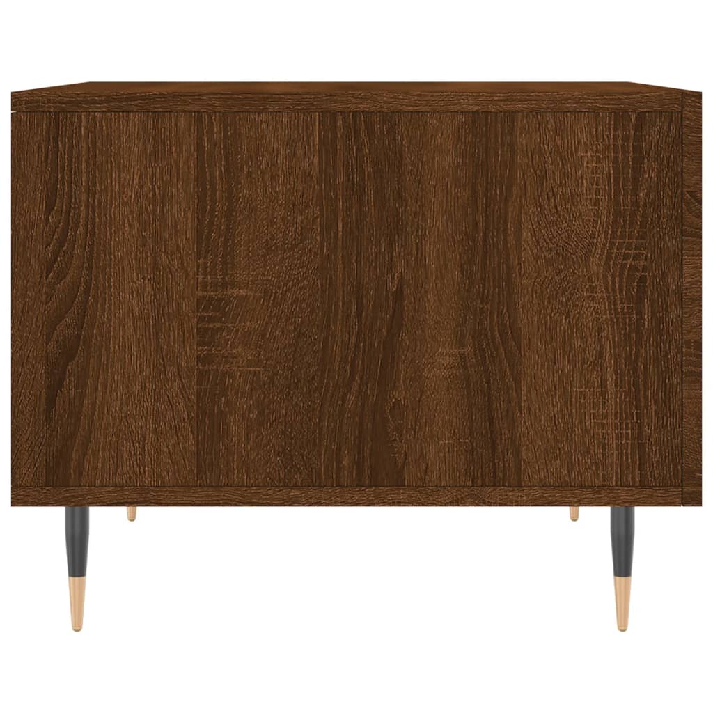 Salontafels 50X50X40 Cm Bewerkt Hout 2 bruin eikenkleur