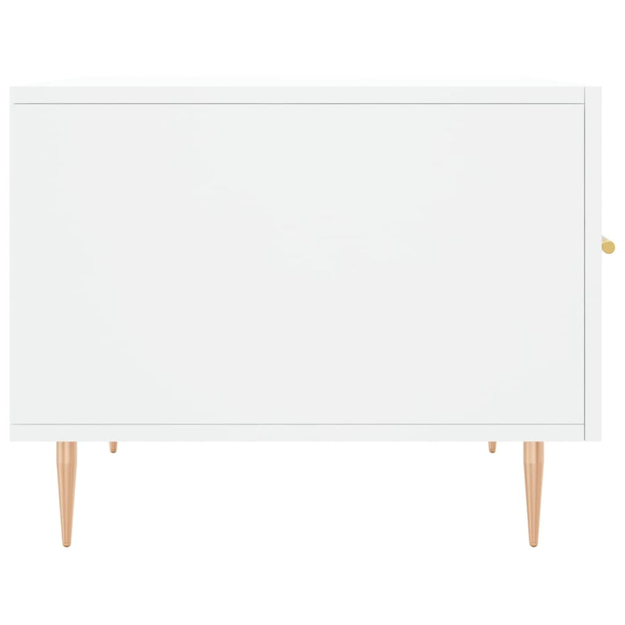 Salontafel 50X50X40 Cm Bewerkt Hout 1 Wit