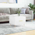 Coffee table 50x50x40 cm distressed wood white
