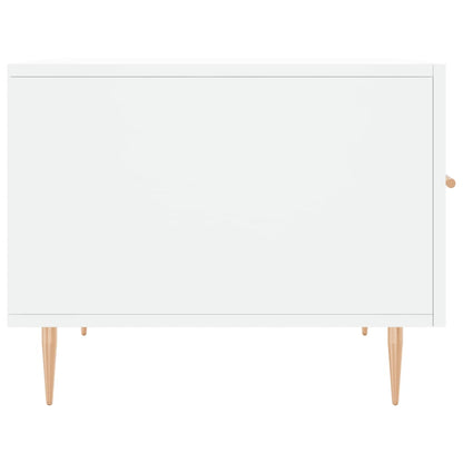 Salontafels 50X50X40 Cm Bewerkt Hout 2 Wit