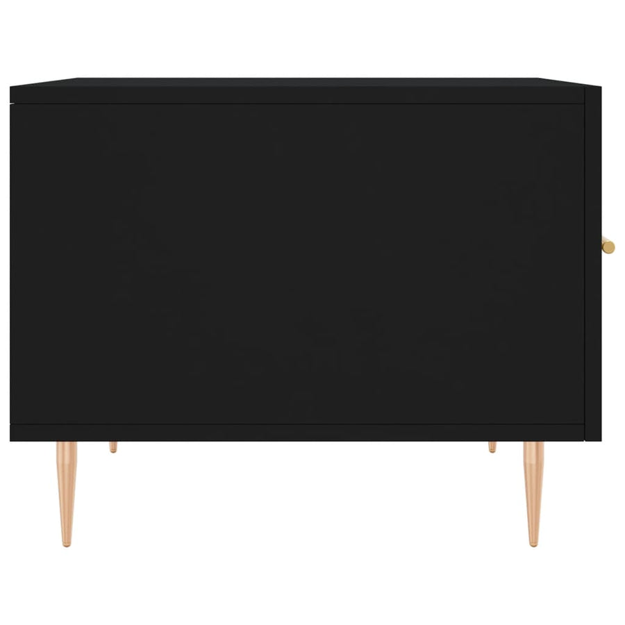 Salontafel 50X50X40 Cm Bewerkt Hout 1 Zwart