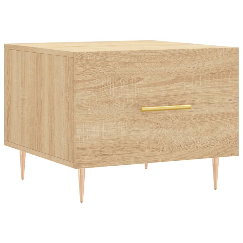 Salontafel 50X50X35 Cm Bewerkt Hout Kleurig 1 Sonoma eiken
