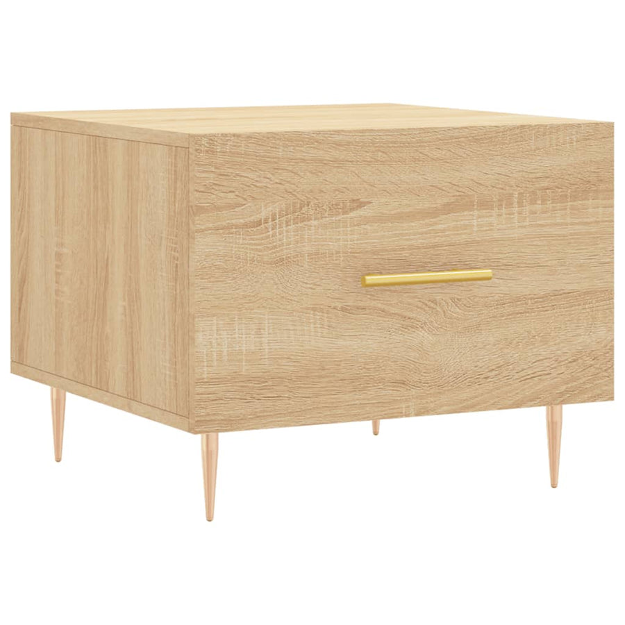 Salontafel 50X50X35 Cm Bewerkt Hout Kleurig 1 Sonoma eiken