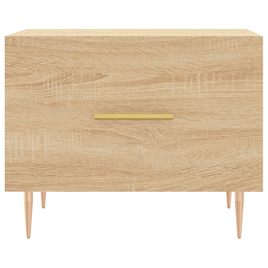 Salontafel 50X50X35 Cm Bewerkt Hout Kleurig 1 Sonoma eiken