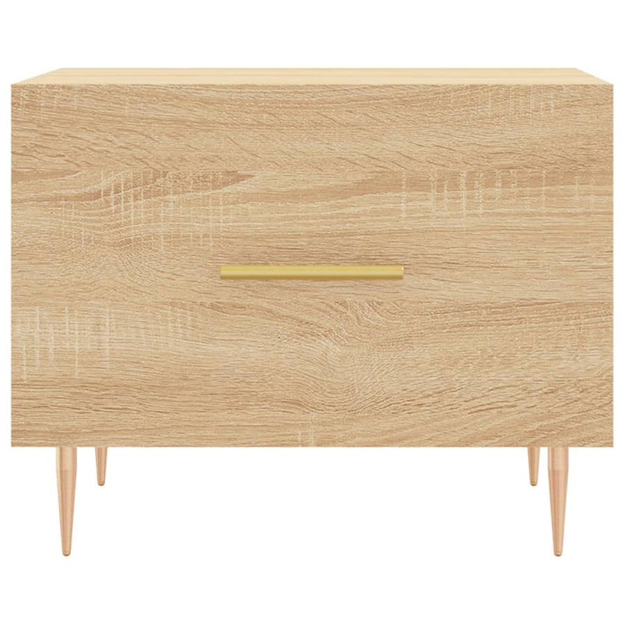 Salontafel 50X50X35 Cm Bewerkt Hout Kleurig 1 Sonoma eiken