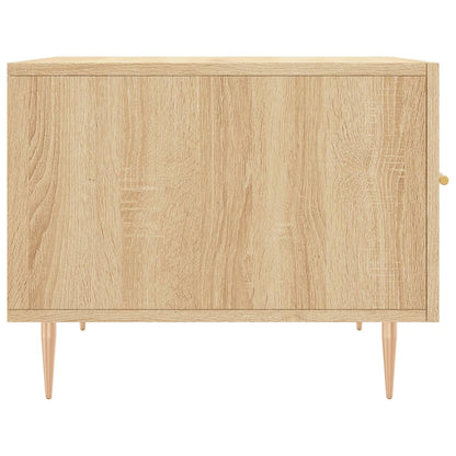 Salontafel 50X50X35 Cm Bewerkt Hout Kleurig 1 Sonoma eiken