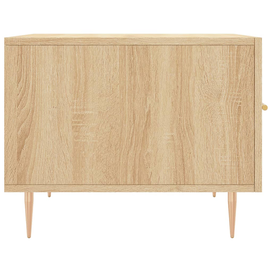 Salontafel 50X50X35 Cm Bewerkt Hout Kleurig 1 Sonoma eiken