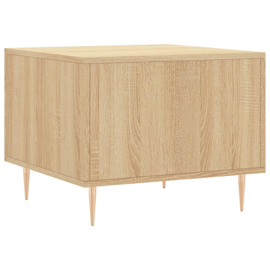 Salontafel 50X50X35 Cm Bewerkt Hout Kleurig 1 Sonoma eiken