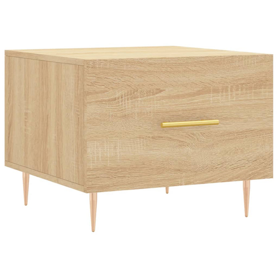 Salontafels 50X50X40 Cm Bewerkt Hout Kleurig 2 Sonoma eiken