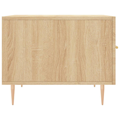 Salontafels 50X50X40 Cm Bewerkt Hout Kleurig 2 Sonoma eiken