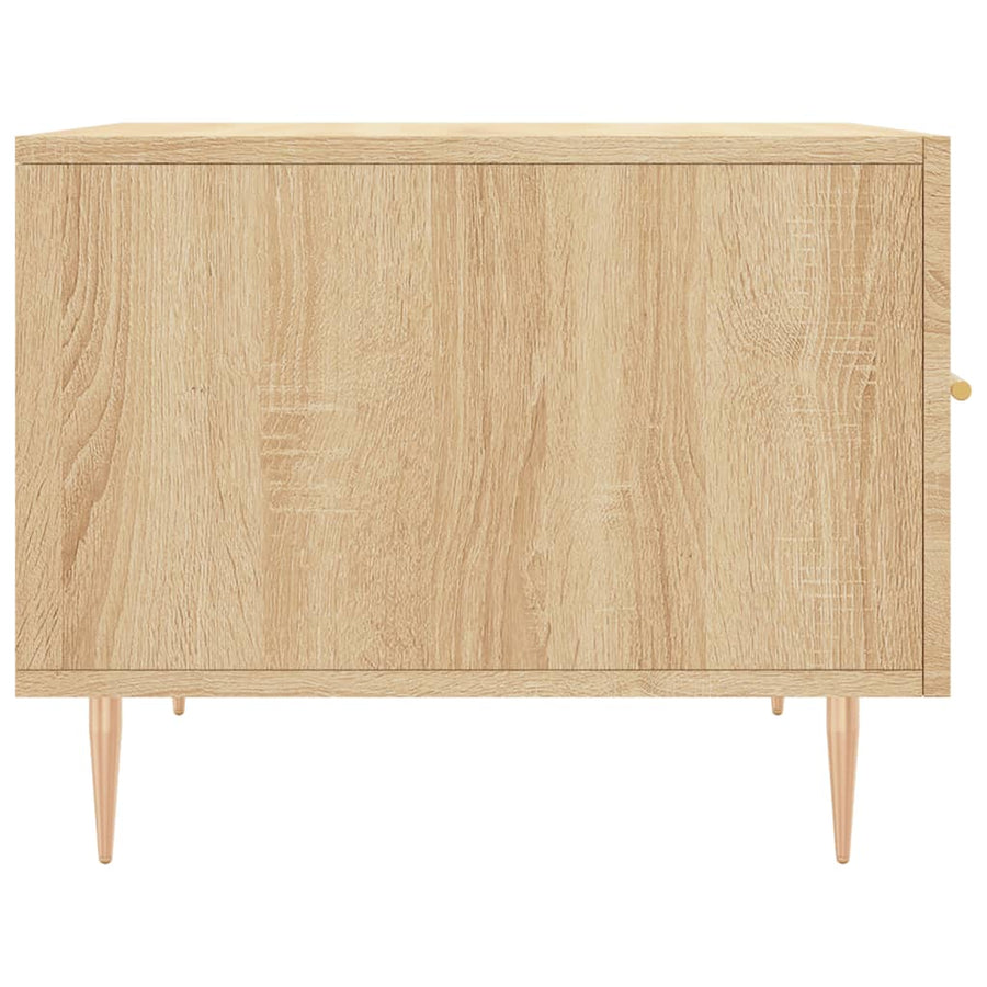 Salontafels 50X50X40 Cm Bewerkt Hout Kleurig 2 Sonoma eiken