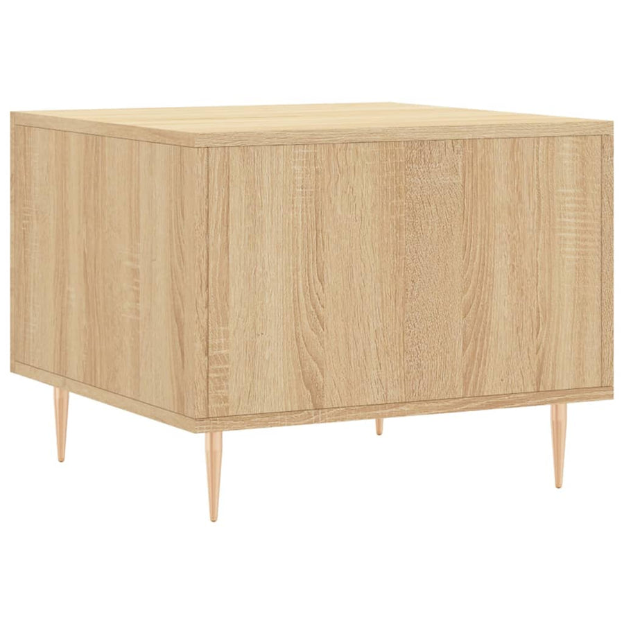 Salontafels 50X50X40 Cm Bewerkt Hout Kleurig 2 Sonoma eiken