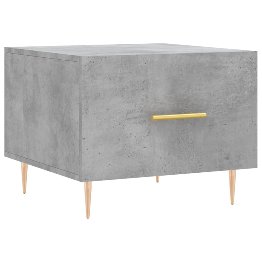 Salontafel 50X50X40 Cm Bewerkt Hout 1 Betongrijs