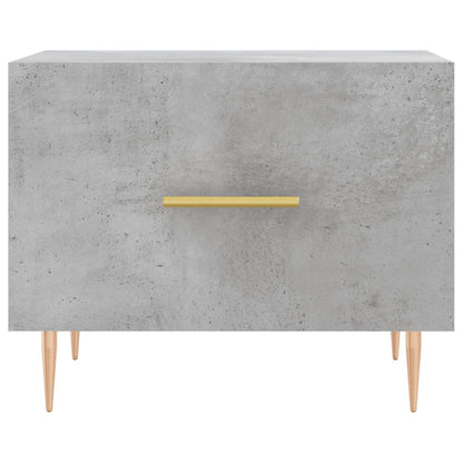 Salontafel 50X50X40 Cm Bewerkt Hout 1 Betongrijs