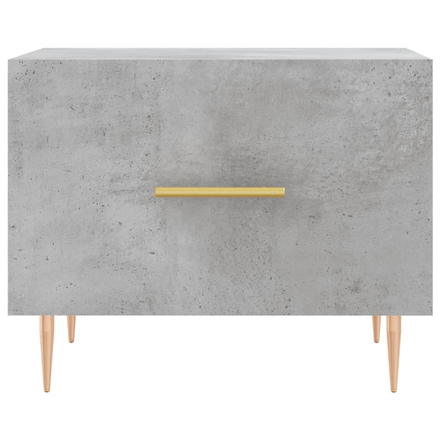 Salontafel 50X50X40 Cm Bewerkt Hout 1 Betongrijs