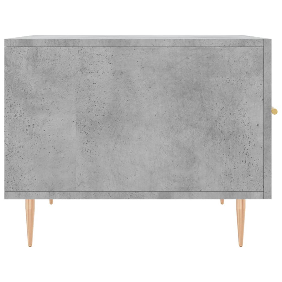 Salontafel 50X50X40 Cm Bewerkt Hout 1 Betongrijs