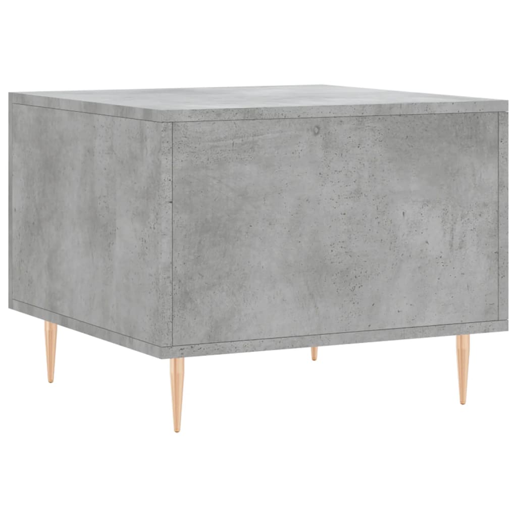 Salontafel 50X50X40 Cm Bewerkt Hout 1 Betongrijs