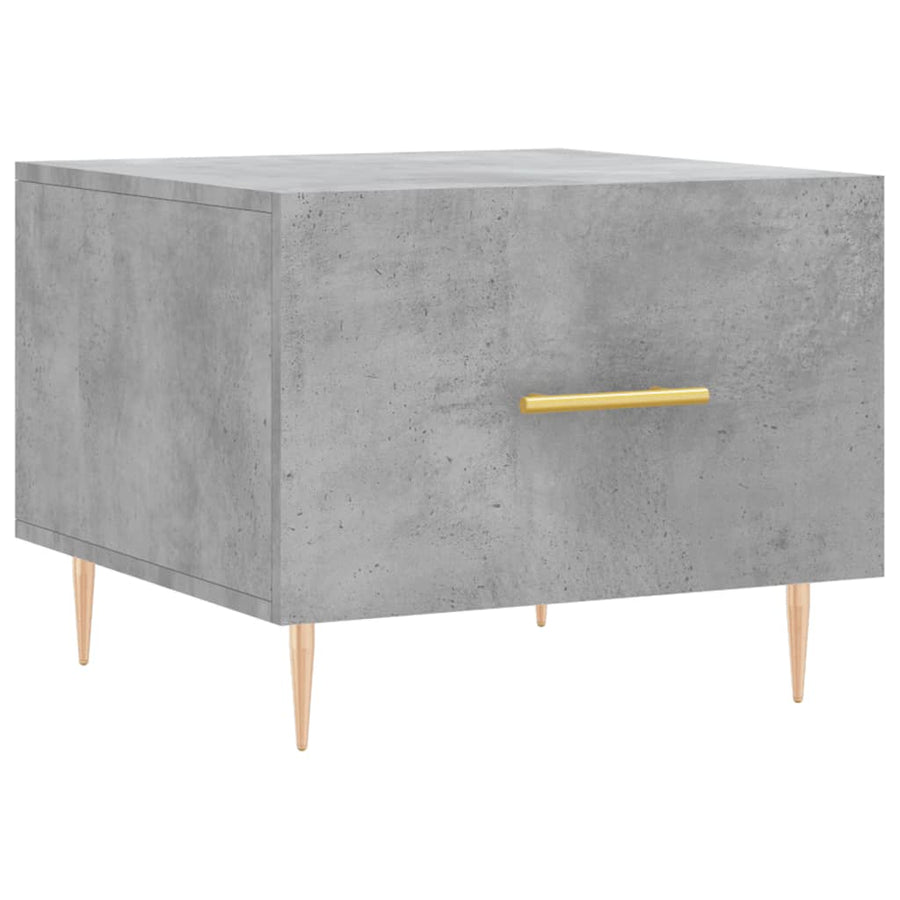Salontafels 50X50X40 Cm Bewerkt Hout 2 Betongrijs
