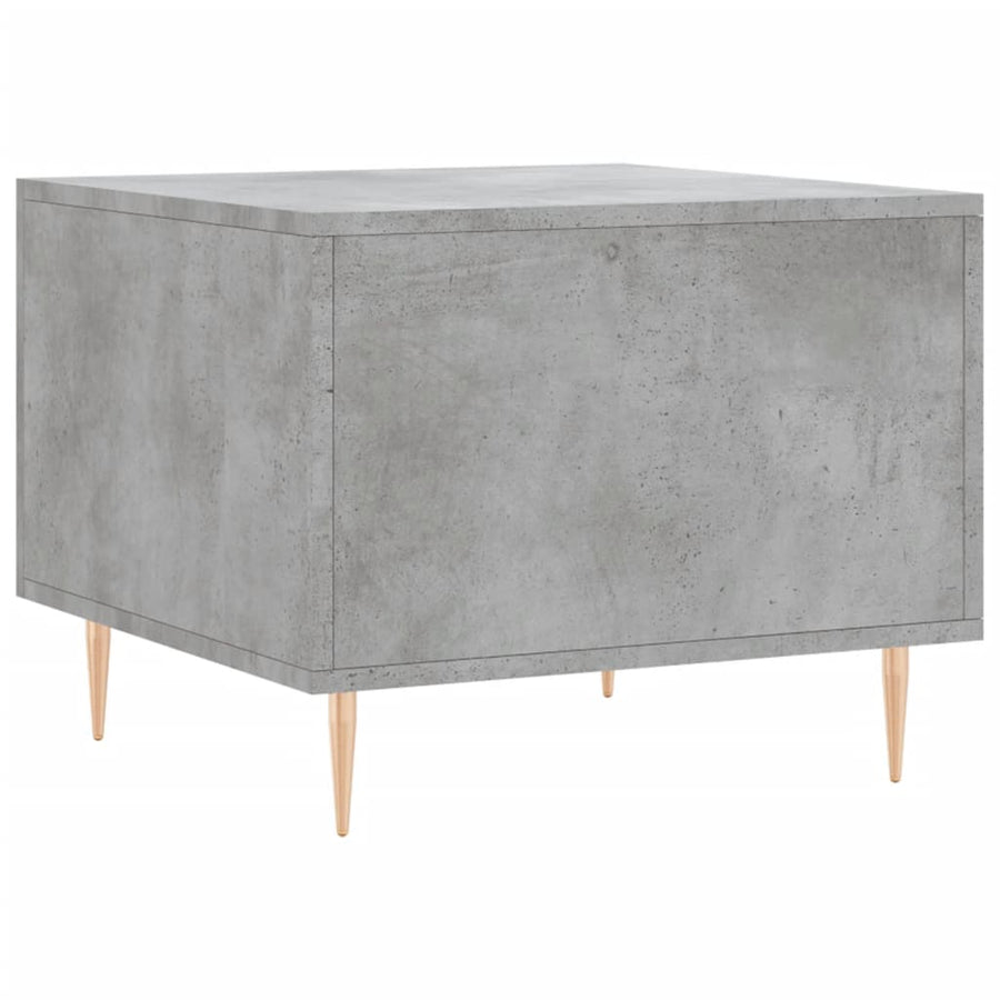 Salontafels 50X50X40 Cm Bewerkt Hout 2 Betongrijs
